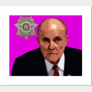 rudy giuliani mugshot Posters and Art